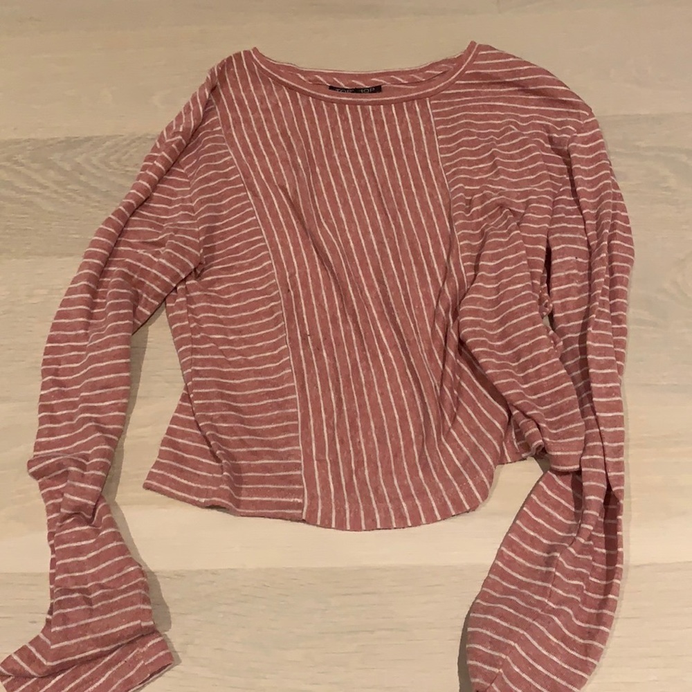 stripped long sleeve top